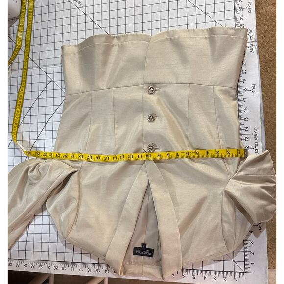 John Meyer Beige Professional Designer Skirt Jacket Suit Set Women 16 - Picture 7 of 10